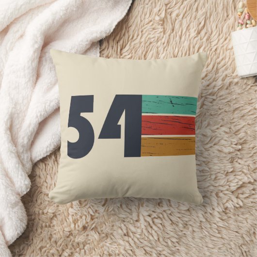 1954生まれ年のヴィンテージ クッション (ブランケット)