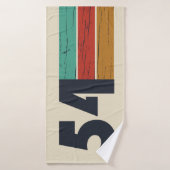 1954生まれ年のヴィンテージ バスタオル (バスタオル)