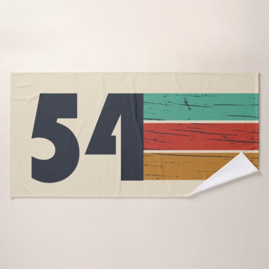 1954生まれ年のヴィンテージ バスタオル (バスタオル)