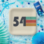 1954生まれ年のヴィンテージ ペーパープレート (パーティー)