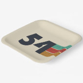 1954生まれ年のヴィンテージ ペーパープレート (傾斜あり)