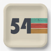 1954生まれ年のヴィンテージ ペーパープレート (正面)