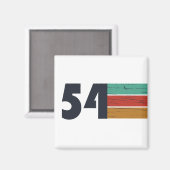 1954生まれ年のヴィンテージ マグネット (正面/裏面)