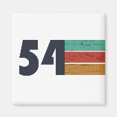 1954生まれ年のヴィンテージ マグネット (正面)