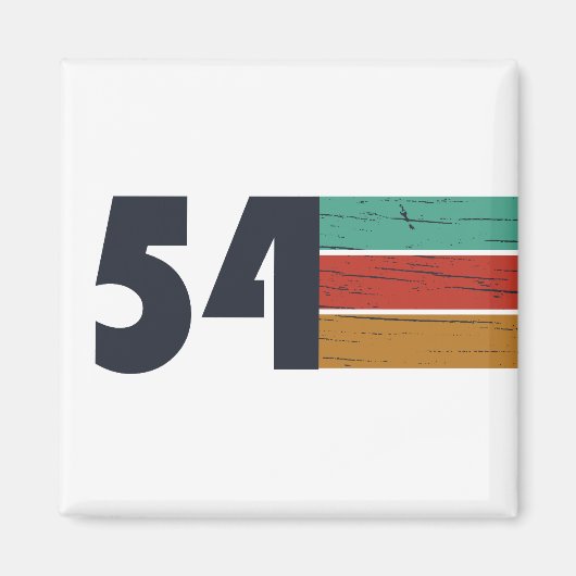 1954生まれ年のヴィンテージ マグネット (正面)