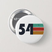 1954生まれ年のヴィンテージ 缶バッジ (正面&裏面)