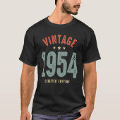 1954生まれ年のヴィンテージ- 68誕生日レトロクラシック Tシャツ (正面)