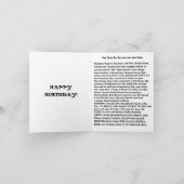 1954生まれ年の誕生日おもしろい事実 カード (内部)