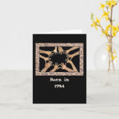 1954生まれ年の誕生日おもしろい事実 カード (黄色い花)