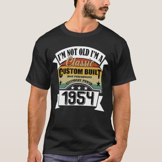 1954生まれ年の誕生日のヴィンテージI'M Clas Tシャツ (正面)