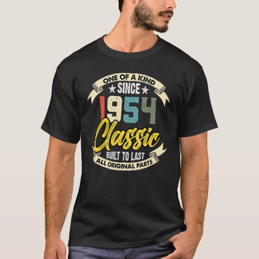 1954生まれ年の誕生日ヴィンテージ Tシャツ (正面)