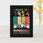 1954生まれ年誕生日 カード (黄色い花)