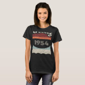 1954生まれ年68誕生日68歳のヴィンテージ Tシャツ (正面フル)