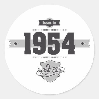 1954生まれ年(Dark&Lightgrey) ラウンドシール