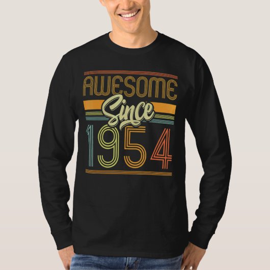 1954素晴らし年68誕生日68歳から Tシャツ (正面)