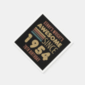 1954素晴らし年70誕生日以来 スタンダードカクテルナプキン (角)