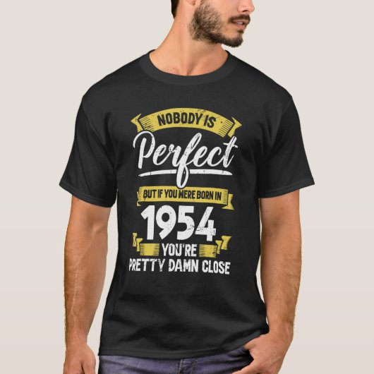 1954誕生日ヴィンテージ動揺してデザイン Tシャツ (正面)