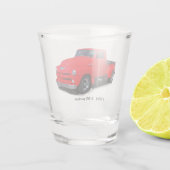1954 3100赤ピックアップトラックショットガラス ショットグラス (裏面)