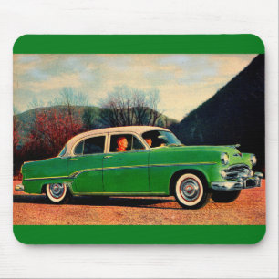 1954 Dodge 王室の V8緑 マウスパッド