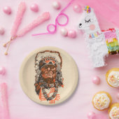 1955インディアンチーフBilly the Kid （英国）漫画 ペーパープレート (パーティー)