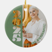 1955オーナメント70歳の生まれ誕生日ギフト セラミックオーナメント (裏面)