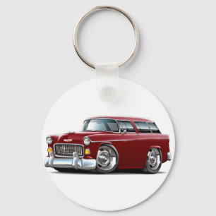 1955シェヴィノーマドマルーン車 キーホルダー