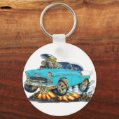 1955シェヴィベリアターコイズ車 キーホルダー (正面)