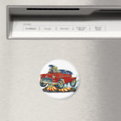 1955シェヴィーベルエアマルーン車 マグネット (インサイチュ (食洗機))