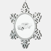 1955シブベルエアークリスマスオーナメント スノーフレークピューターオーナメント (右)