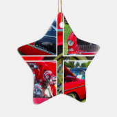 1955シボレーセダンコラージュ セラミックオーナメント (右)