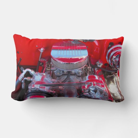 1955シボレーセダンピローエンジンピーク ランバークッション (正面)