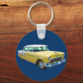 1955シボレーベルエアアンティーク車 キーホルダー (正面)