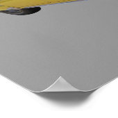 1955シボレーベルエアアンティーク車 ポスター (角)