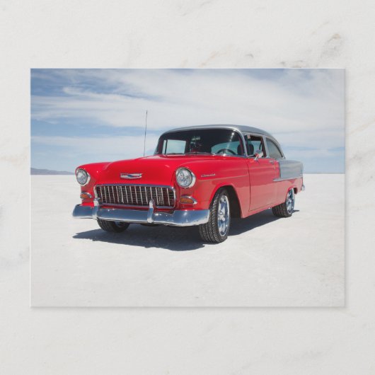 1955シボ改造イ、通りロッド、"トリ5"ベレア ポストカード (正面)