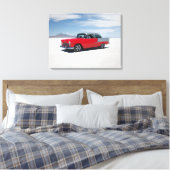 1955シボ改造イ、通りロッド、"tri five" "belair キャンバスプリント (インサイチュ (寝室))