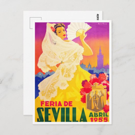 1955フェリアデセビラヴィンテージ ポストカード (正面/裏面)
