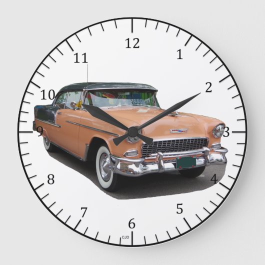 1955ブラウンベルエアクロック ラージ壁時計 (正面)