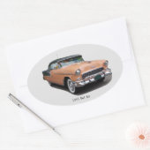 1955ブラウンベルエアシール 楕円形シール (封筒)