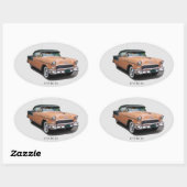 1955ブラウンベルエアシール 楕円形シール (シート)