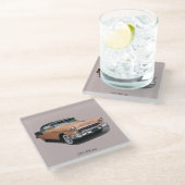 1955ブラウンベルエア ガラスコースター (アングル)