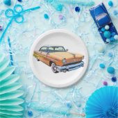 1955リンカーンカプリラグジュアリーカー ペーパープレート (パーティー)