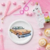 1955リンカーンカプリラグジュアリーカー ペーパープレート (パーティー)