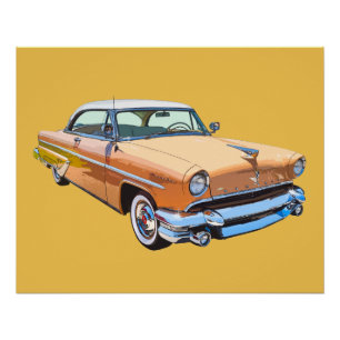 1955リンカーンカプリラグジュアリーカー ポスター