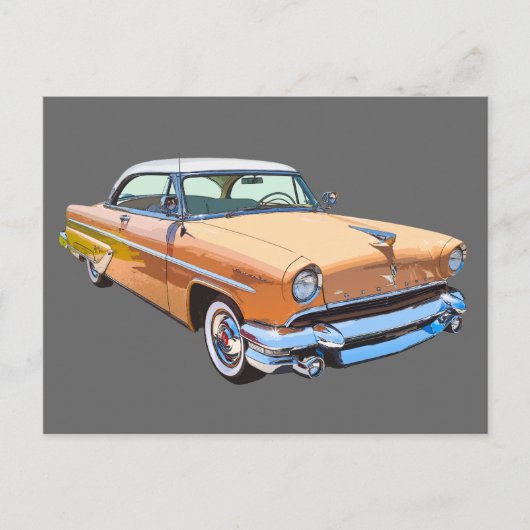 1955リンカーンカプリラグジュアリーカー ポストカード (正面)