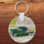 1955レトロ車 キーホルダー (正面)