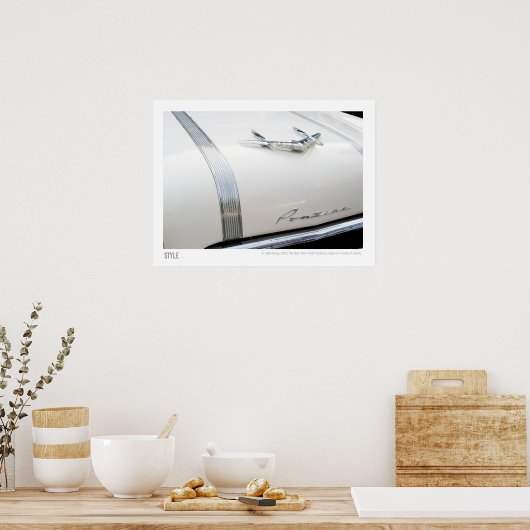 1955ヴィンテージポンティアックスターチーフフードオーナメント ポスター (キッチン)