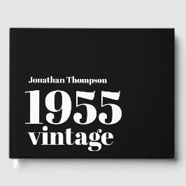 1955ヴィンテージ名ブラックオス70th誕生日パーティー ゲストブック