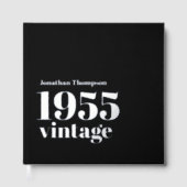 1955ヴィンテージ名ブラックオス70th誕生日パーティー ゲストブック (正面)