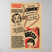 1955ヴィンテージ洗浄粉末の副拡張カンバ ポスター (正面)