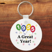 1955年すばらしい年の誕生日 キーホルダー (正面)